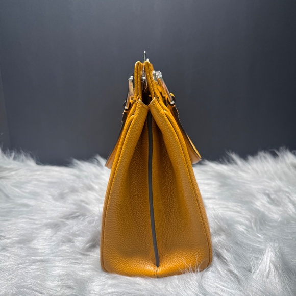 Gucci Orange Posillipo Grain Calfskin Zumi~with COA - Picture 3 of 16